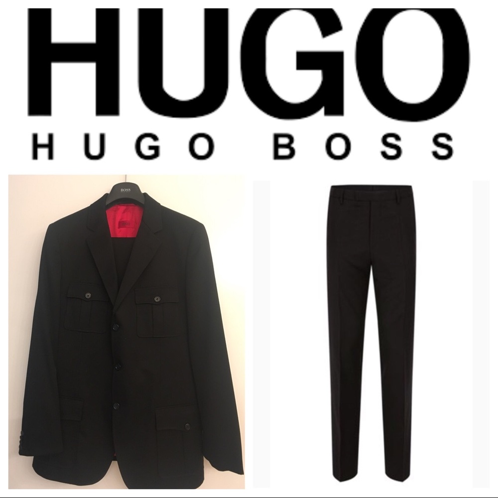 HUGO Hugo Boss suit men blazer & pants 2 piece set
